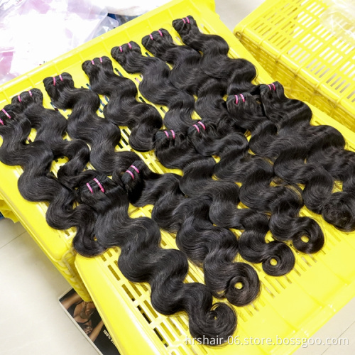 Wholesale double drawn body wave Bundle Vendor Virgin Cuticle Aligned Hair Free Sample 12A Siliky Brazilian Hair Bundle